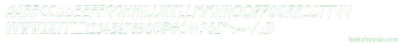 fuente DustineItalic – Fuentes Verdes Sobre Fondo Blanco