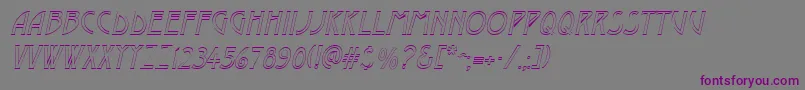 DustineItalic Font – Purple Fonts on Gray Background