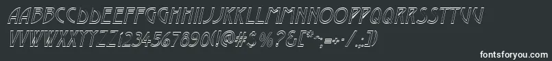 Шрифт DustineItalic – белые шрифты