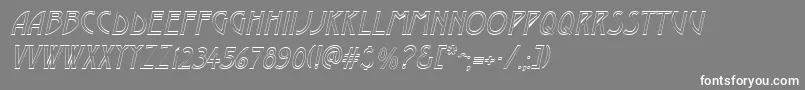 DustineItalic Font – White Fonts on Gray Background