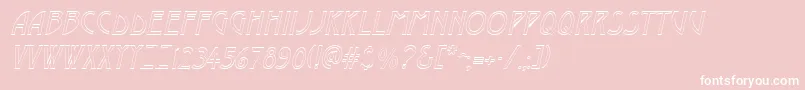 fuente DustineItalic – Fuentes Blancas Sobre Fondo Rosa