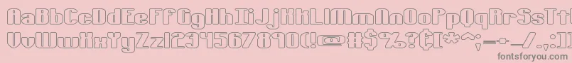 TypesourceExtolOBrk Font – Gray Fonts on Pink Background