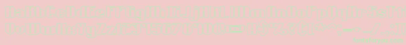 TypesourceExtolOBrk Font – Green Fonts on Pink Background