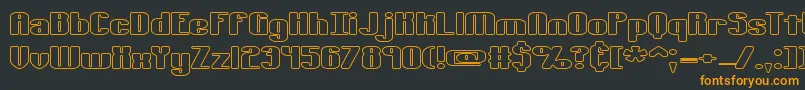 TypesourceExtolOBrk Font – Orange Fonts on Black Background