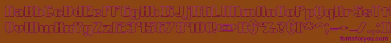 TypesourceExtolOBrk Font – Purple Fonts on Brown Background