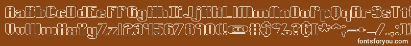 TypesourceExtolOBrk Font – White Fonts on Brown Background