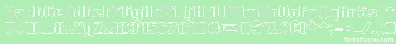 TypesourceExtolOBrk Font – White Fonts on Green Background