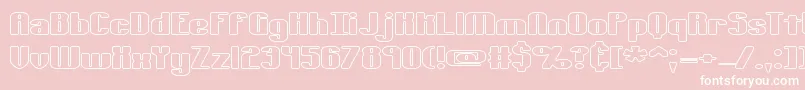 TypesourceExtolOBrk Font – White Fonts on Pink Background