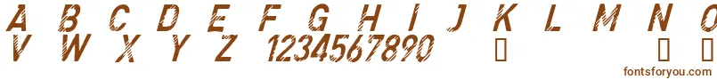 CfdenimjeansRegular Font – Brown Fonts on White Background