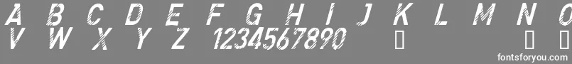 フォントCfdenimjeansRegular – 灰色の背景に白い文字