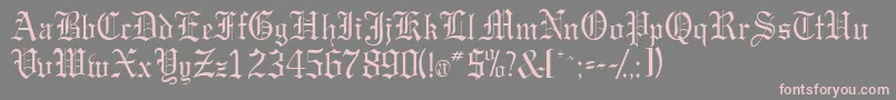 More about Gargoylessk Font Gargoylessk Font – Pink Fonts on Gray Background