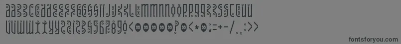 Tantrum Font – Black Fonts on Gray Background