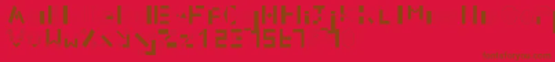 SophieHallBaudernFontlab Font – Brown Fonts on Red Background