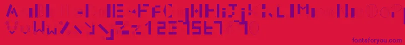 SophieHallBaudernFontlab Font – Purple Fonts on Red Background