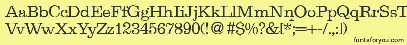 EgipdbNormal Font – Black Fonts on Yellow Background