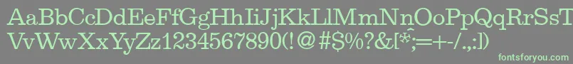 EgipdbNormal Font – Green Fonts on Gray Background