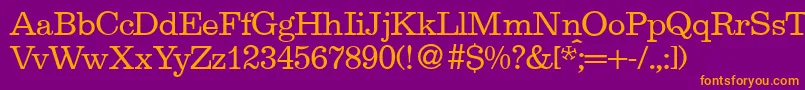 EgipdbNormal Font – Orange Fonts on Purple Background