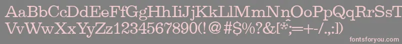 EgipdbNormal-Schriftart – Rosa Schriften auf grauem Hintergrund