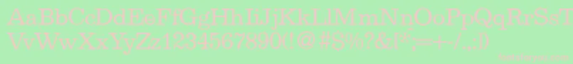 EgipdbNormal Font – Pink Fonts on Green Background