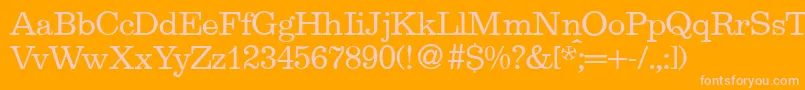 EgipdbNormal Font – Pink Fonts on Orange Background