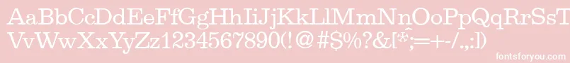 EgipdbNormal Font – White Fonts on Pink Background