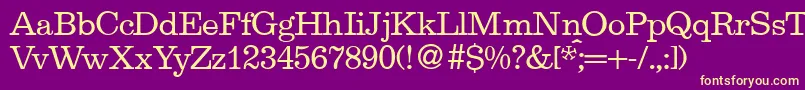 EgipdbNormal Font – Yellow Fonts on Purple Background