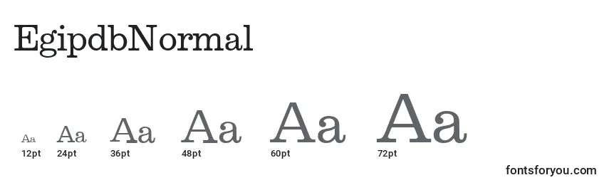 Размеры шрифта EgipdbNormal