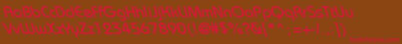 BordeauxbackslantRegular Font – Red Fonts on Brown Background