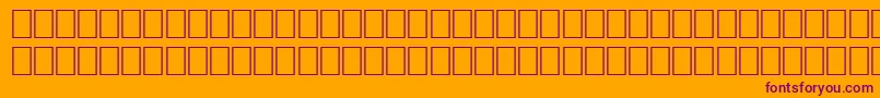 Шрифт WpGreekCourier – фиолетовые шрифты на оранжевом фоне