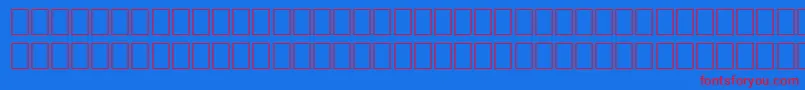 フォントWpGreekCourier – 赤い文字の青い背景