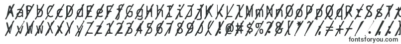 Bptypewritedamagedslashed-Schriftart – Schriftarten, die mit B beginnen