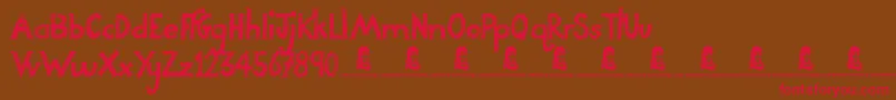 Шрифт NightAdder – красные шрифты на коричневом фоне
