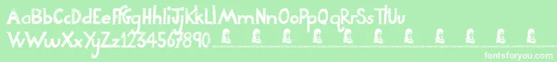NightAdder Font – White Fonts on Green Background