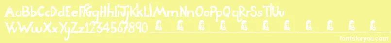 NightAdder Font – White Fonts on Yellow Background