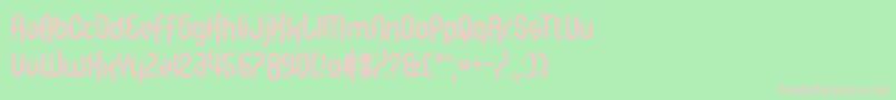 MemberKinglify Font – Pink Fonts on Green Background