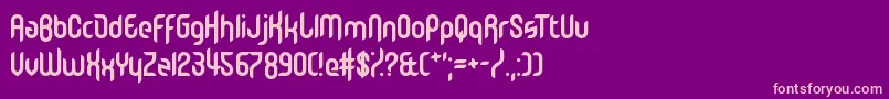 Шрифт MemberKinglify – розовые шрифты на фиолетовом фоне