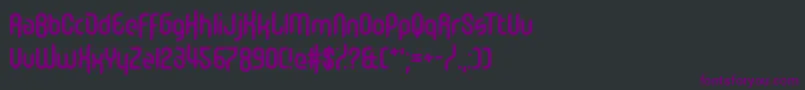 Fonte MemberKinglify – fontes roxas em um fundo preto