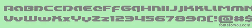 Annapolislowercasexpand Font – Gray Fonts on Green Background