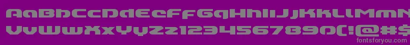 Annapolislowercasexpand Font – Gray Fonts on Purple Background