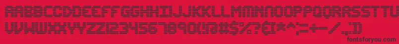 EditUndoLineBrk Font – Black Fonts on Red Background