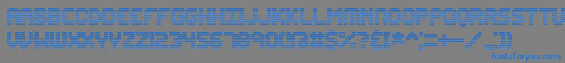 EditUndoLineBrk Font – Blue Fonts on Gray Background