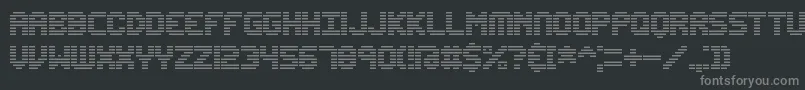 Шрифт EditUndoLineBrk – серые шрифты на чёрном фоне