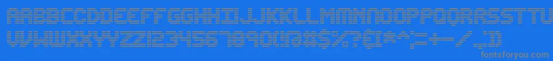 EditUndoLineBrk Font – Gray Fonts on Blue Background