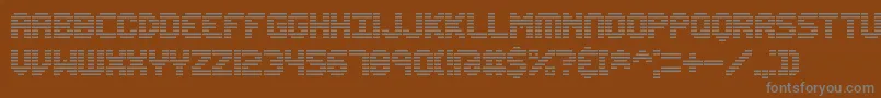 Шрифт EditUndoLineBrk – серые шрифты на коричневом фоне
