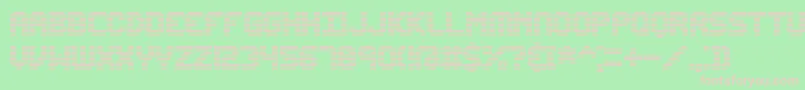 EditUndoLineBrk Font – Pink Fonts on Green Background