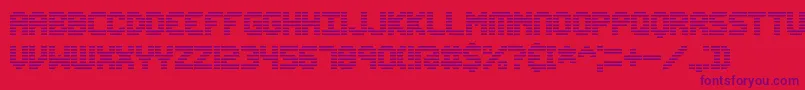 Police EditUndoLineBrk – polices violettes sur fond rouge
