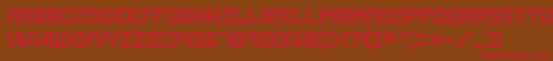 EditUndoLineBrk Font – Red Fonts on Brown Background