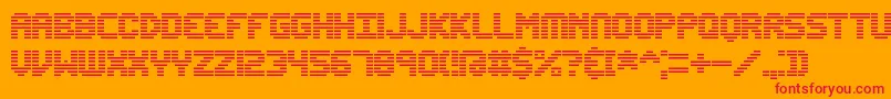 EditUndoLineBrk Font – Red Fonts on Orange Background