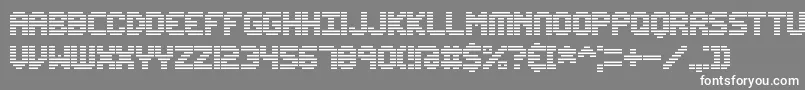 EditUndoLineBrk Font – White Fonts on Gray Background