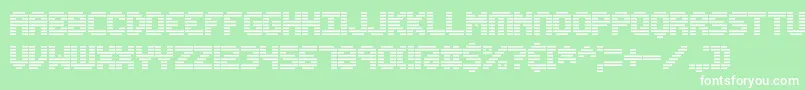EditUndoLineBrk Font – White Fonts on Green Background